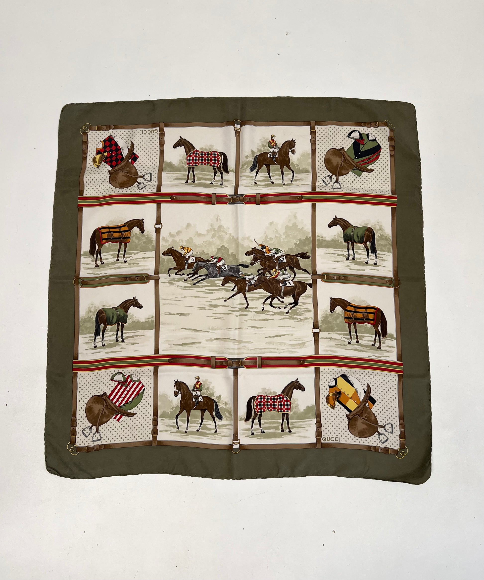 Foulard Gucci “Jockey & Cavalli da Corsa”