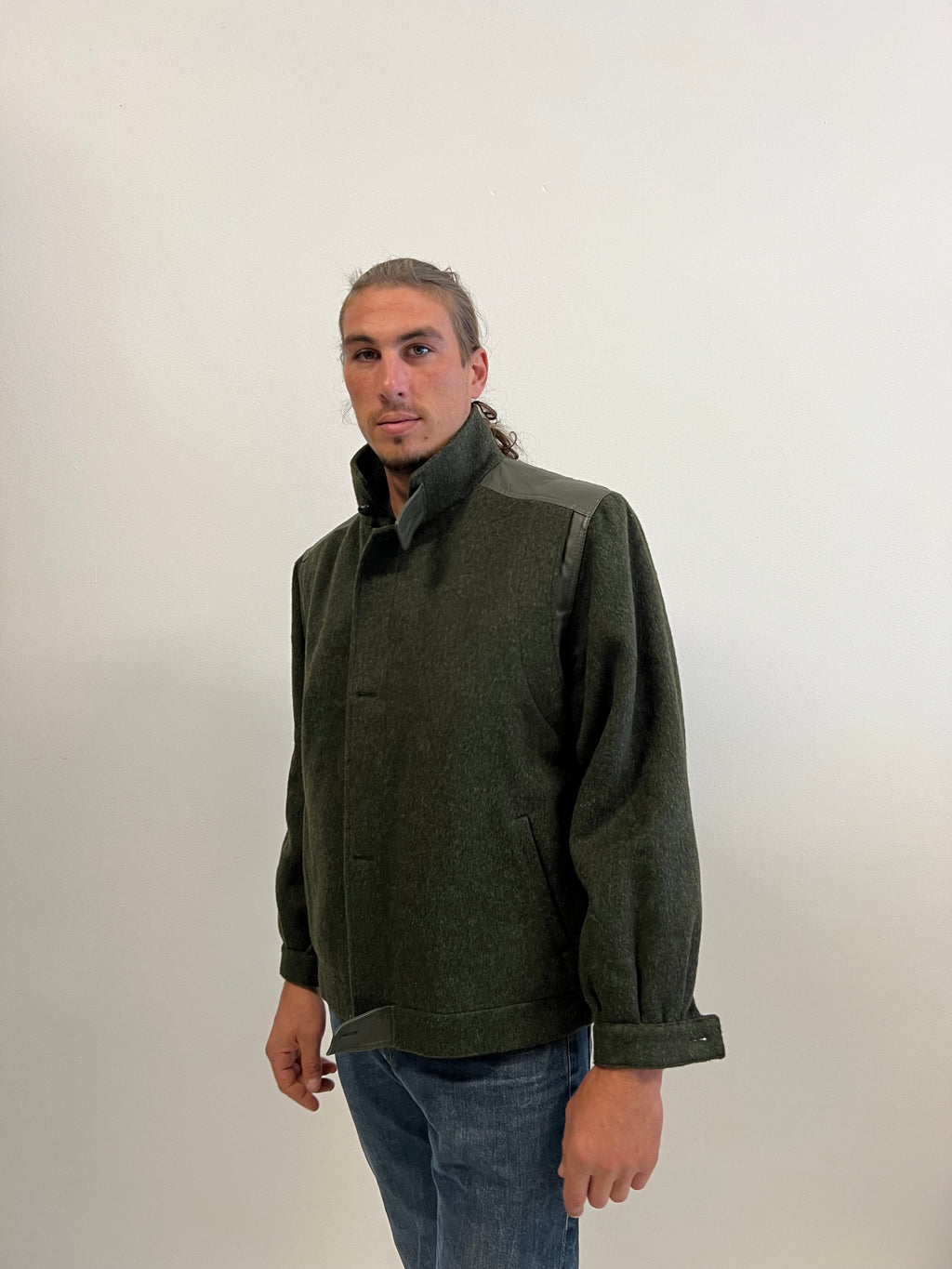 Giacca Breco’s in lana e pelle