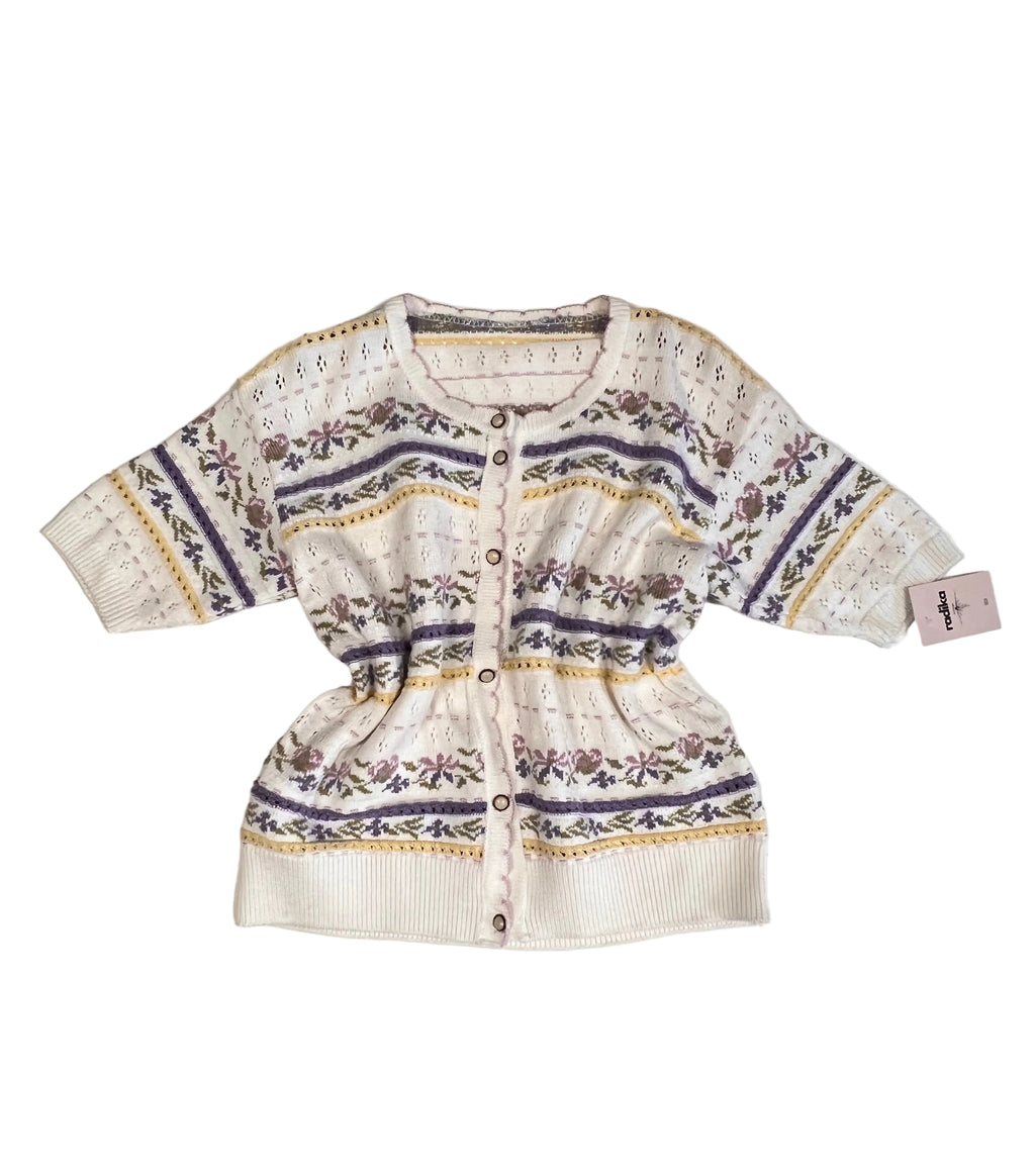 Cardigan in maglia di cotone.