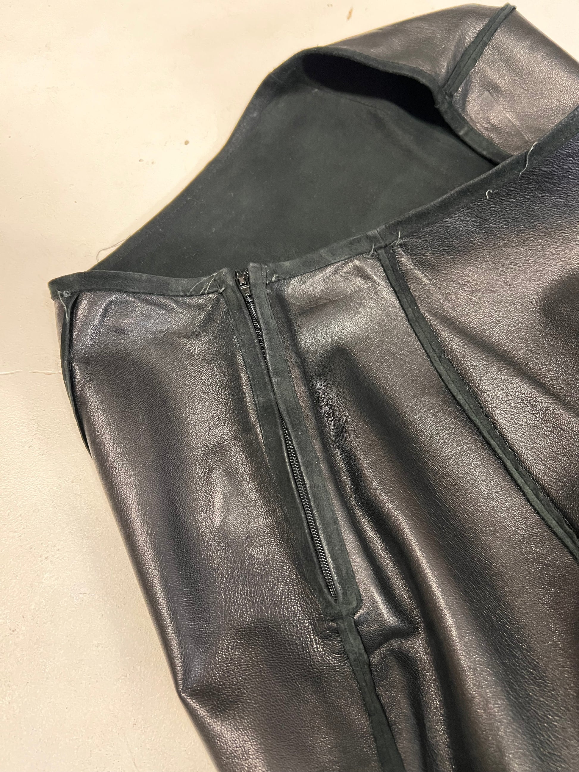 Gonna in nappa Trussardi anni ‘90