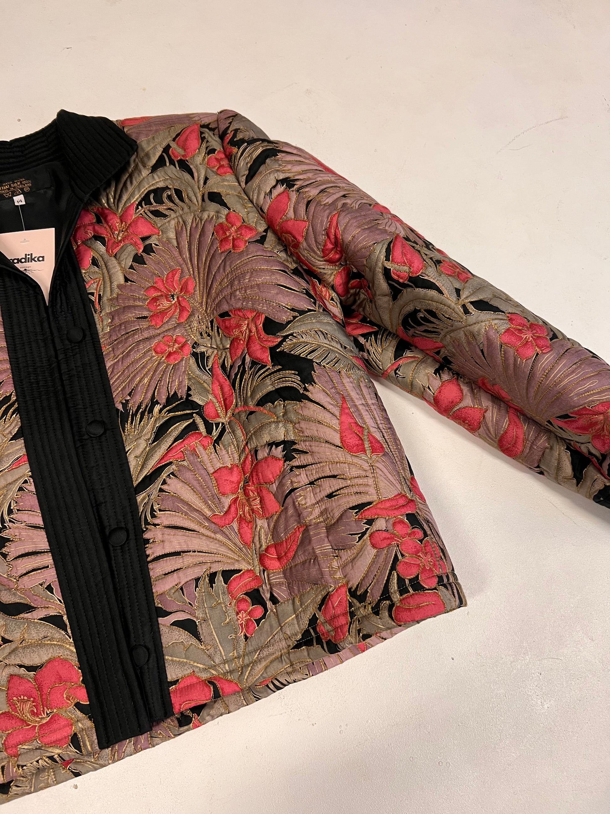 Giacca sartoriale anni ‘90 in seta Thailandese