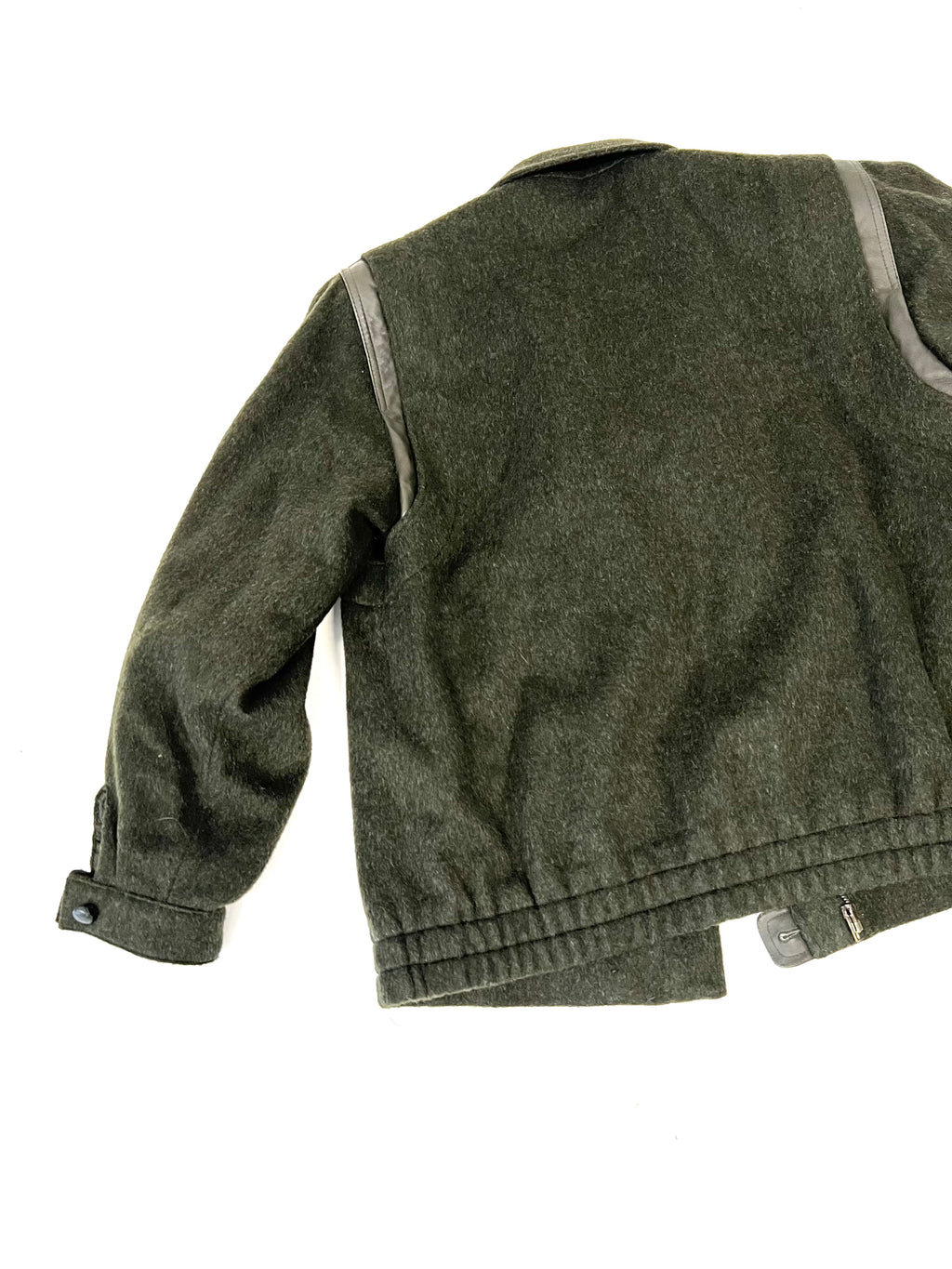 Giacca Breco’s in lana e pelle