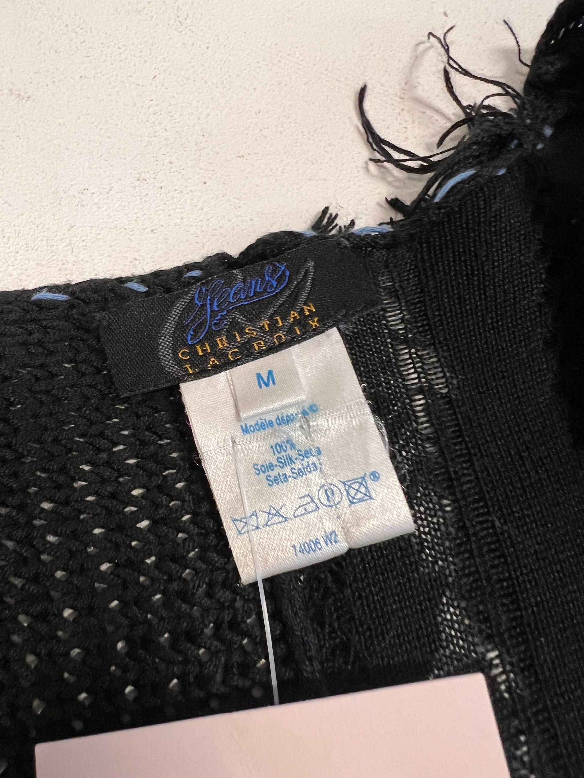 Top Christian Lacroix Jeans in seta anni ‘90