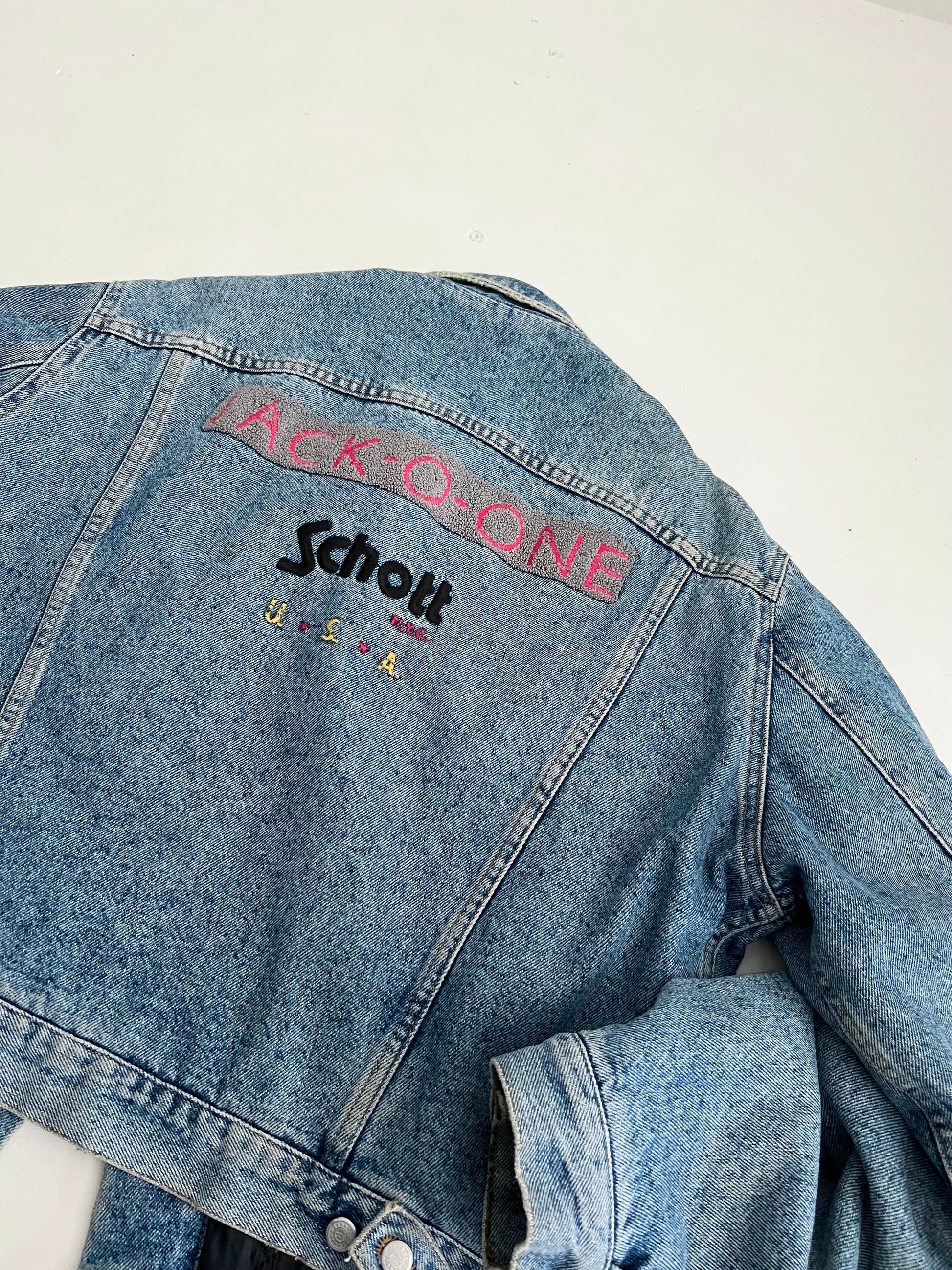 Giacca Schott NYC in denim anni ‘80