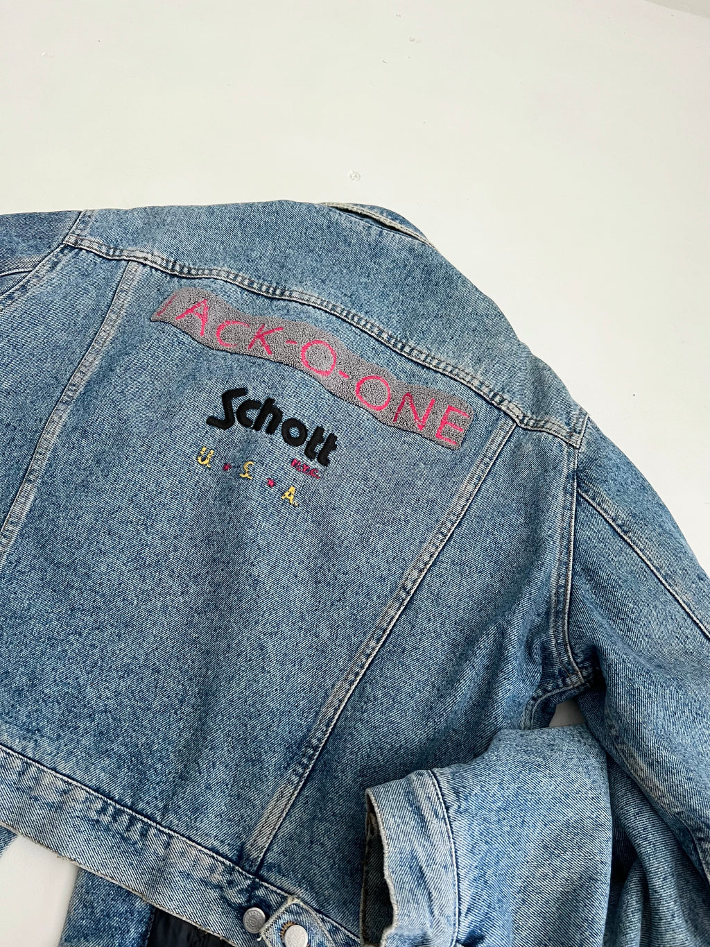 Giacca Schott NYC in denim anni ‘80