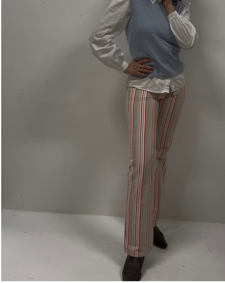 Pantaloni Murphy&Nye anni ‘90 in denim a righe