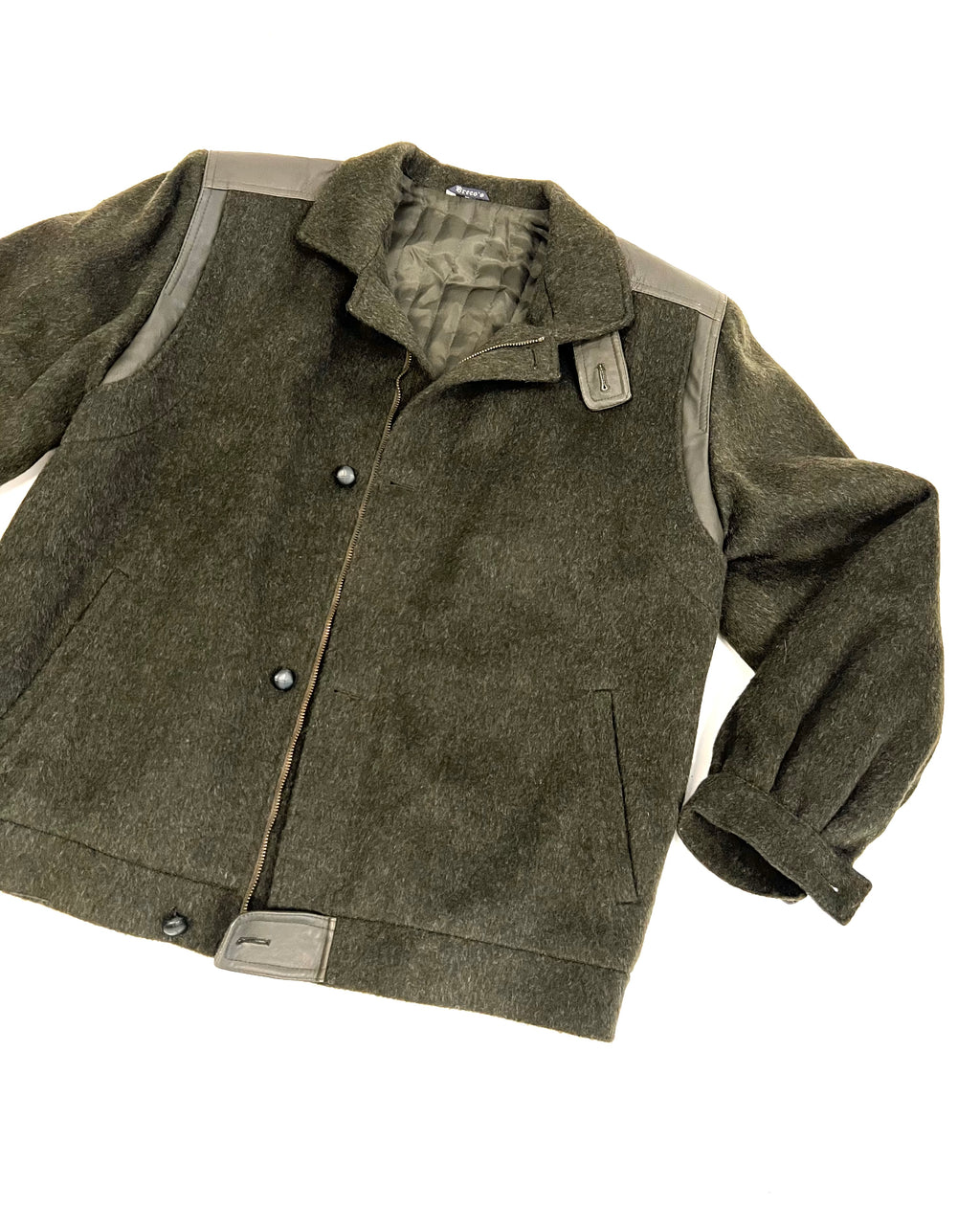 Giacca Breco’s in lana e pelle