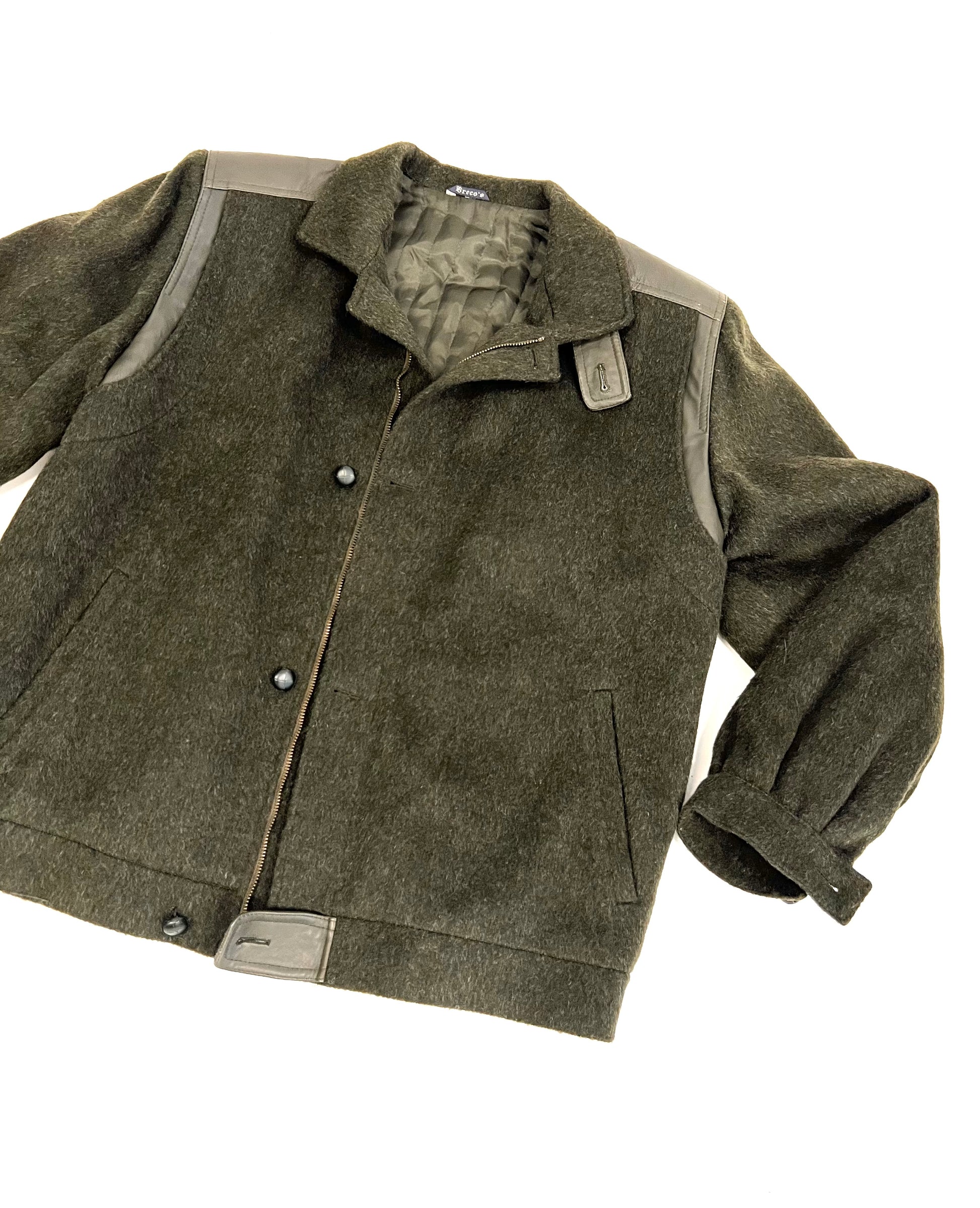 Giacca Breco’s in lana e pelle