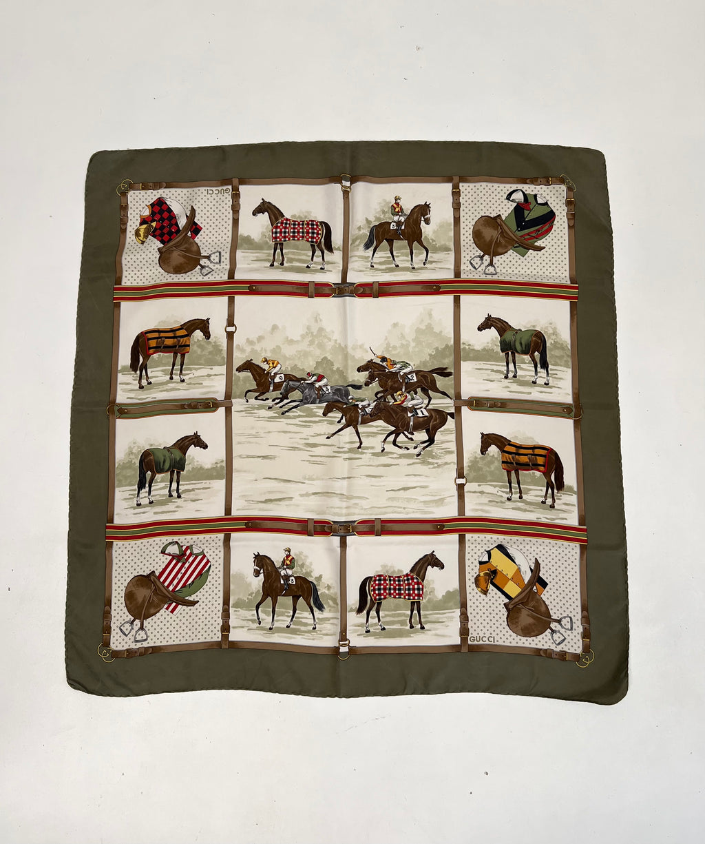 Foulard Gucci “Jockey & Cavalli da Corsa”