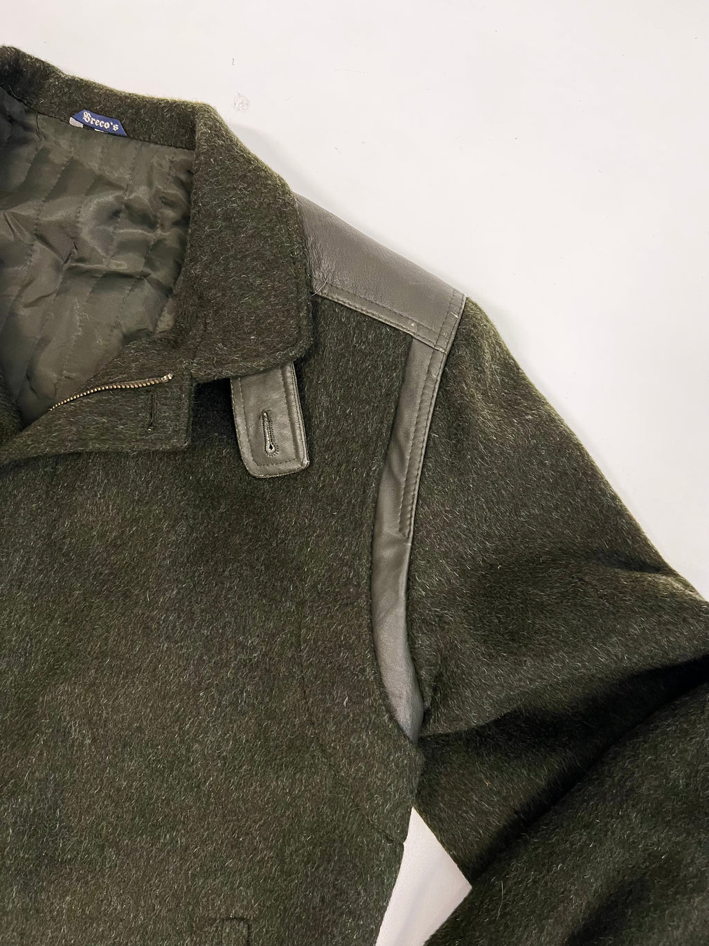 Giacca Breco’s in lana e pelle
