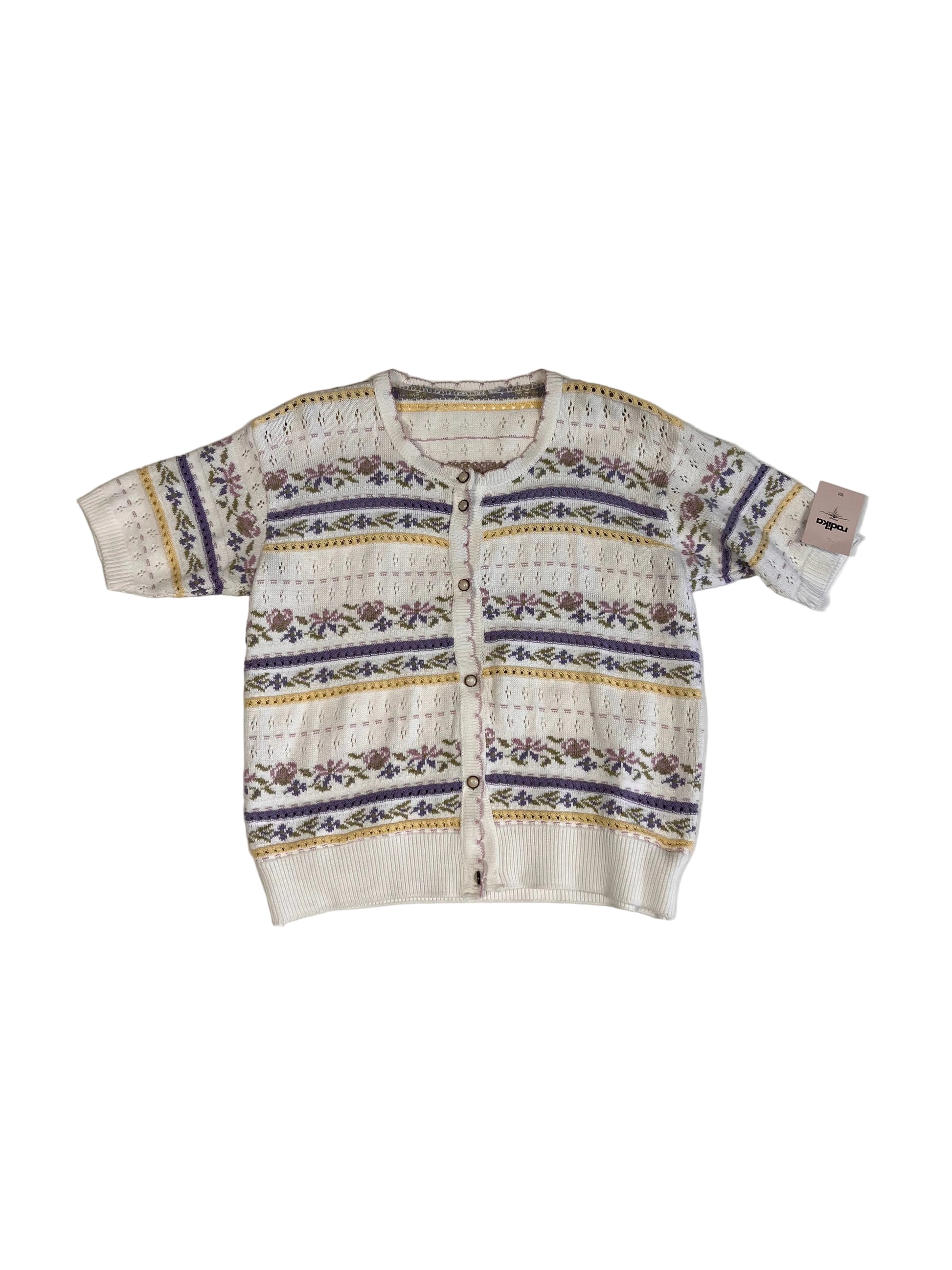 Cardigan in maglia di cotone.