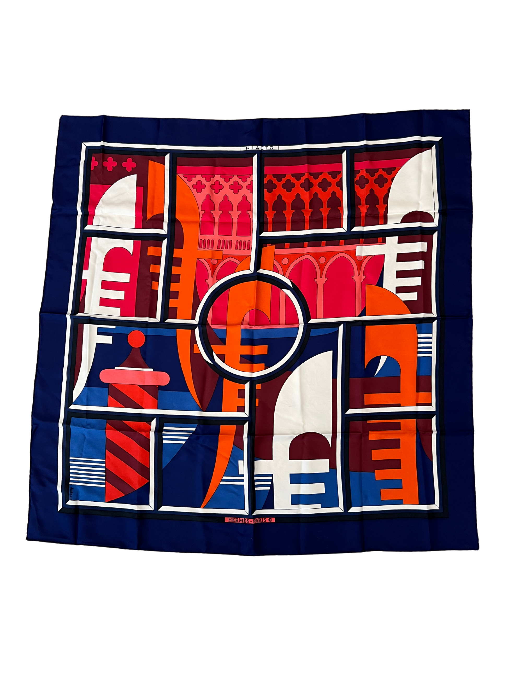 Carré Hermès "Rialto"- design Pierre Péron (1973)