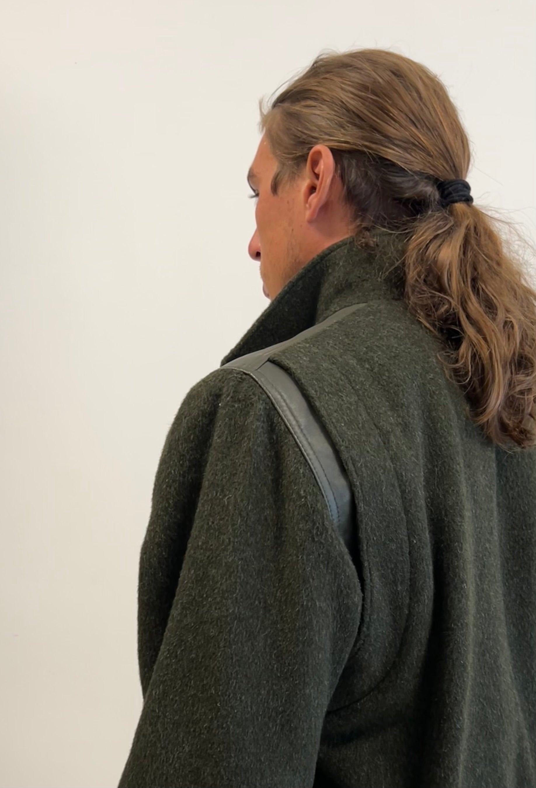 Giacca Breco’s in lana e pelle