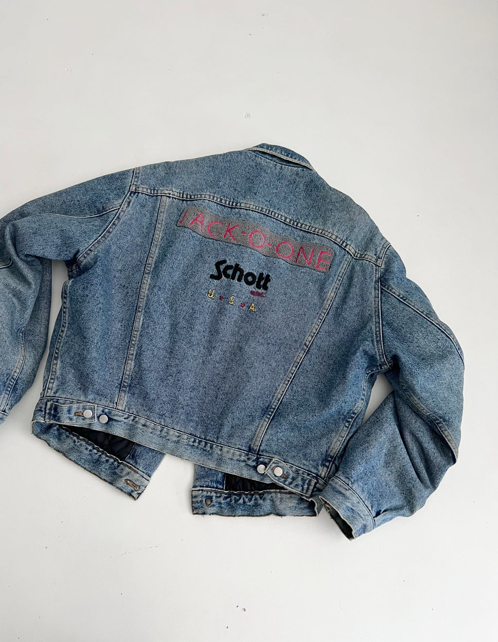 Giacca Schott NYC in denim anni ‘80