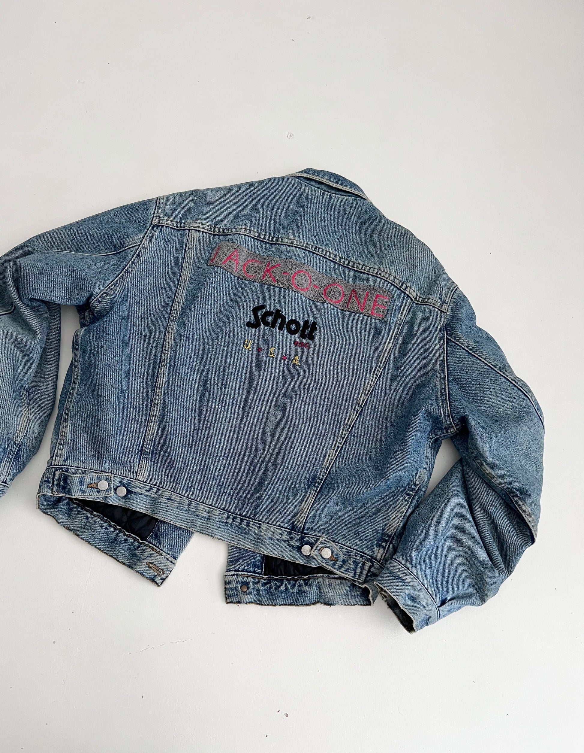 Giacca Schott NYC in denim anni ‘80