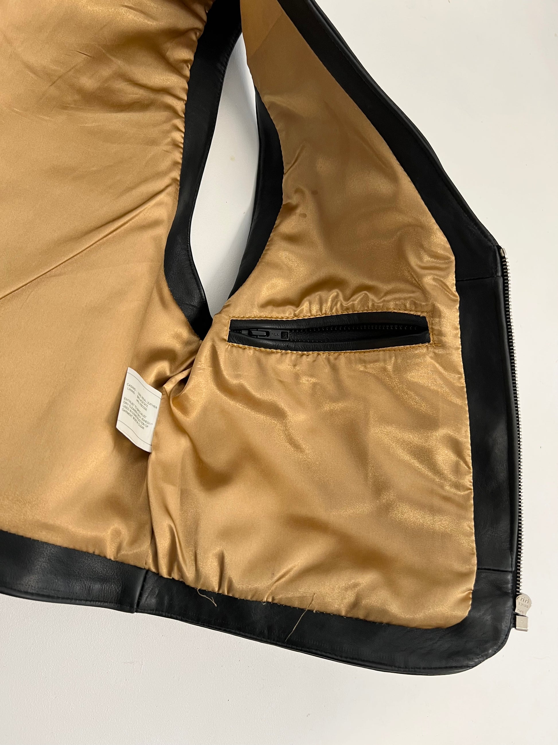 Gilet in Pelle AMI London anni ‘80