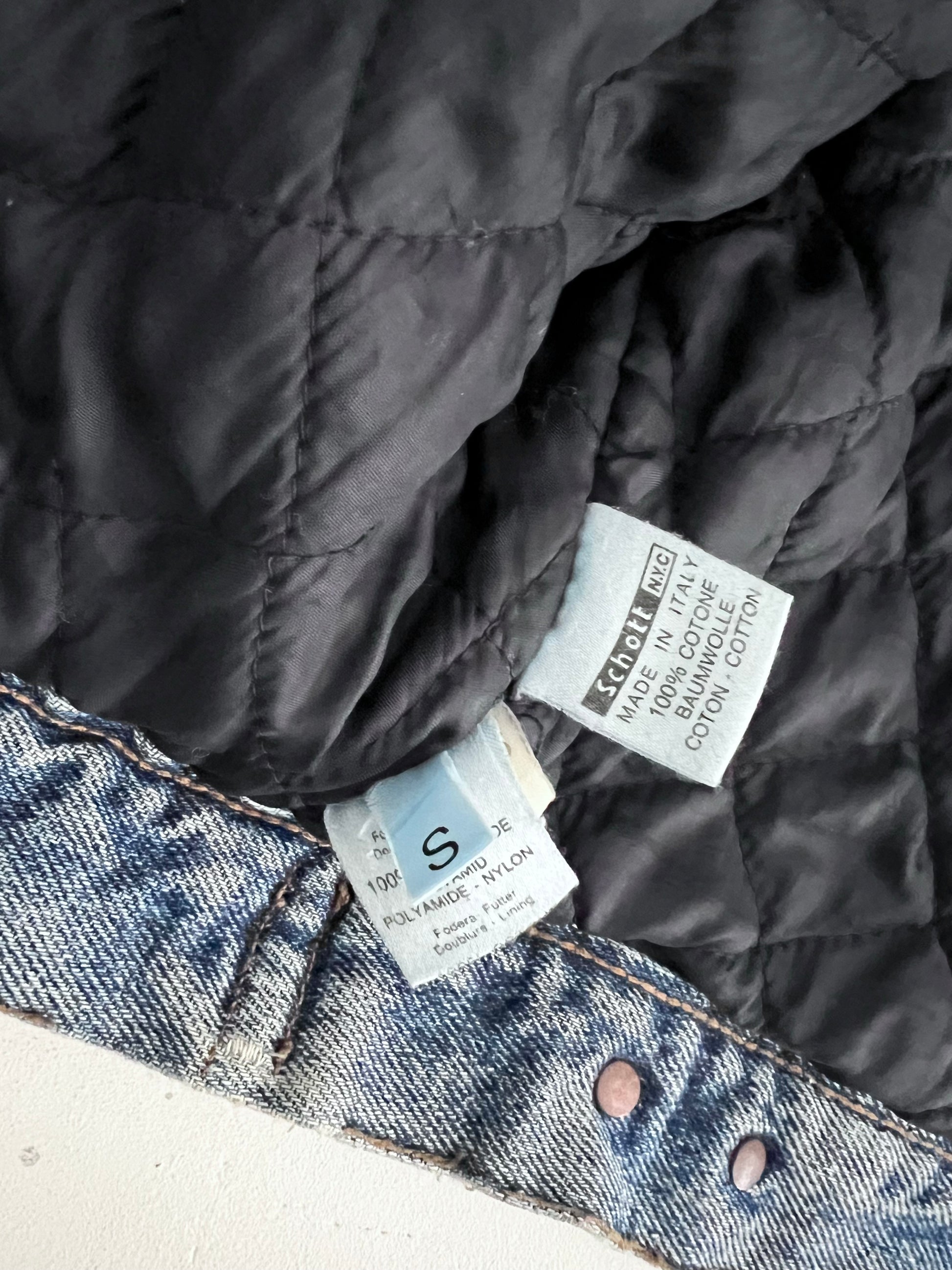 Giacca Schott NYC in denim anni ‘80