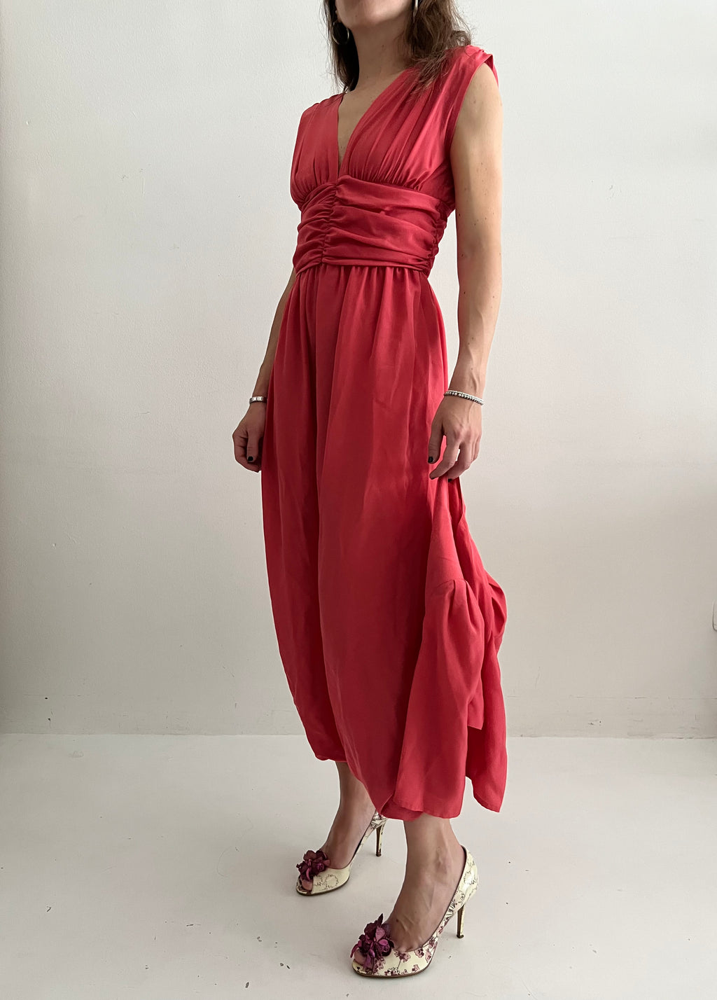 Abito in seta sartoriale anni ‘80