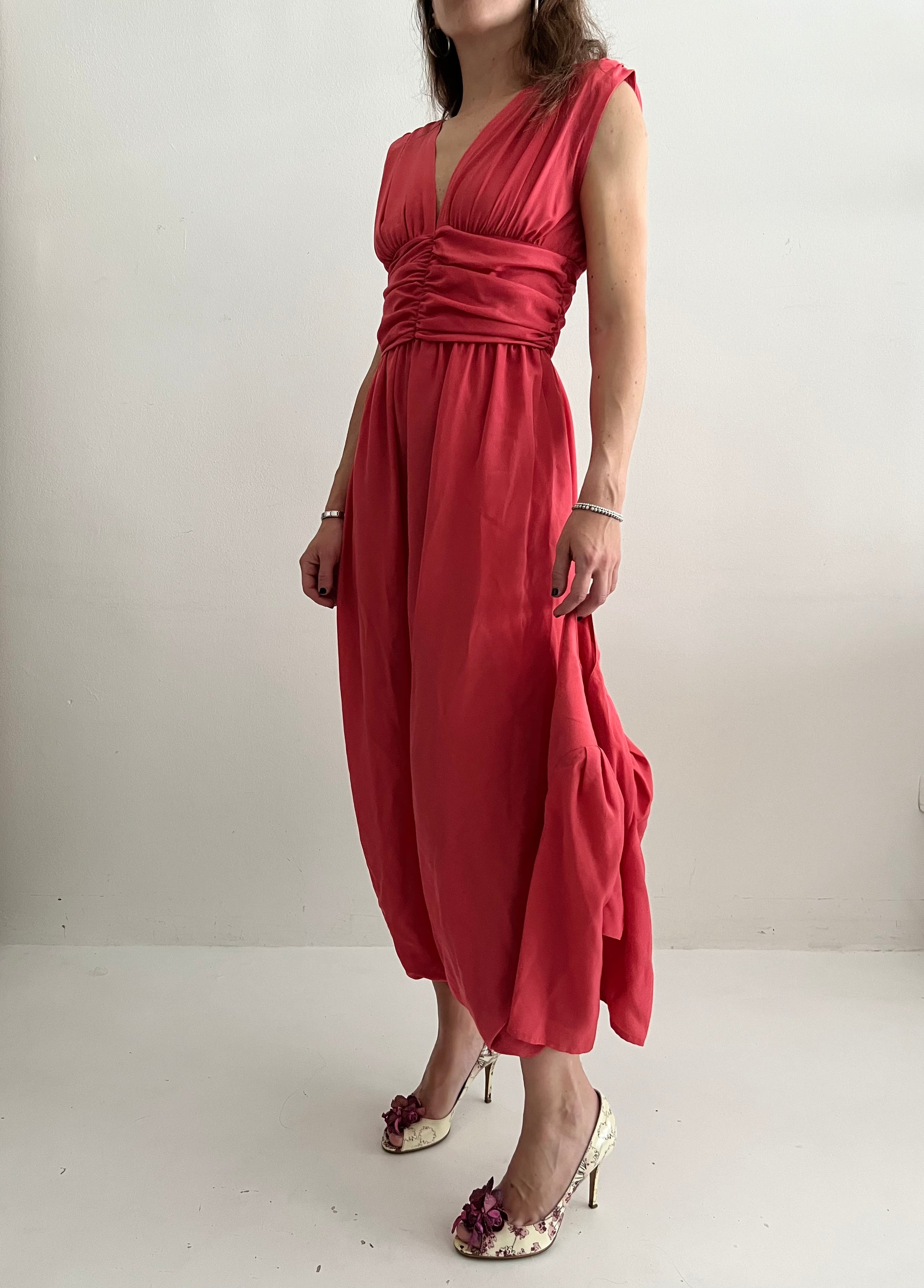 Abito in seta sartoriale anni ‘80