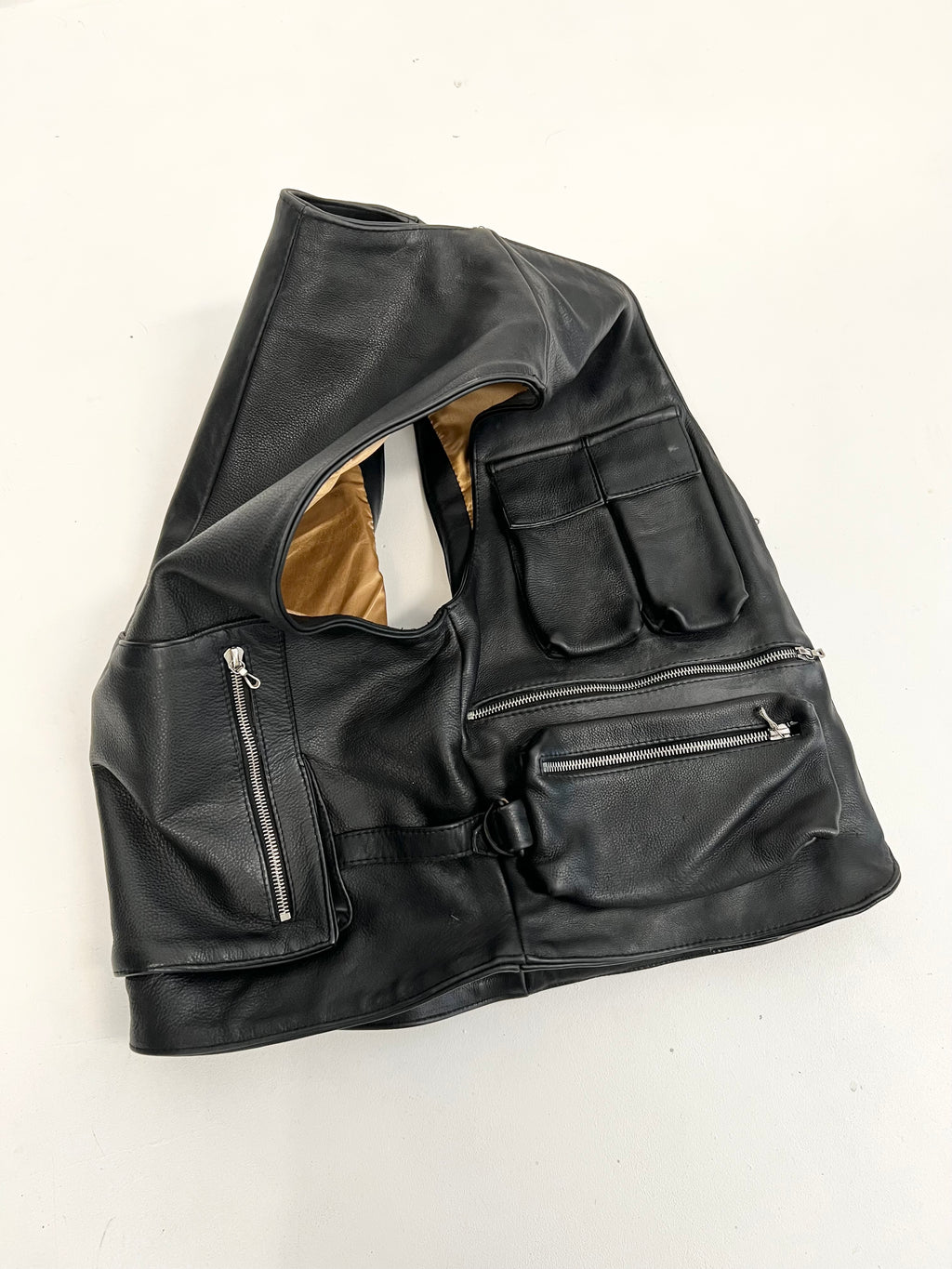 Gilet in Pelle AMI London anni ‘80