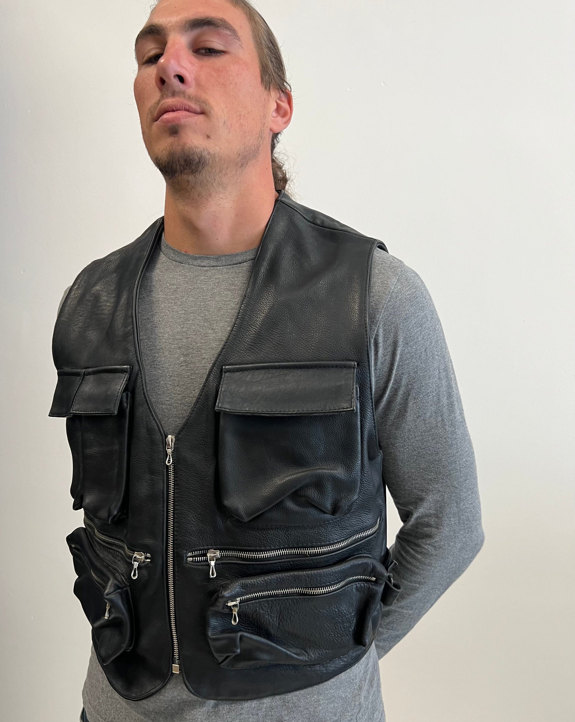 Gilet in Pelle AMI London anni ‘80