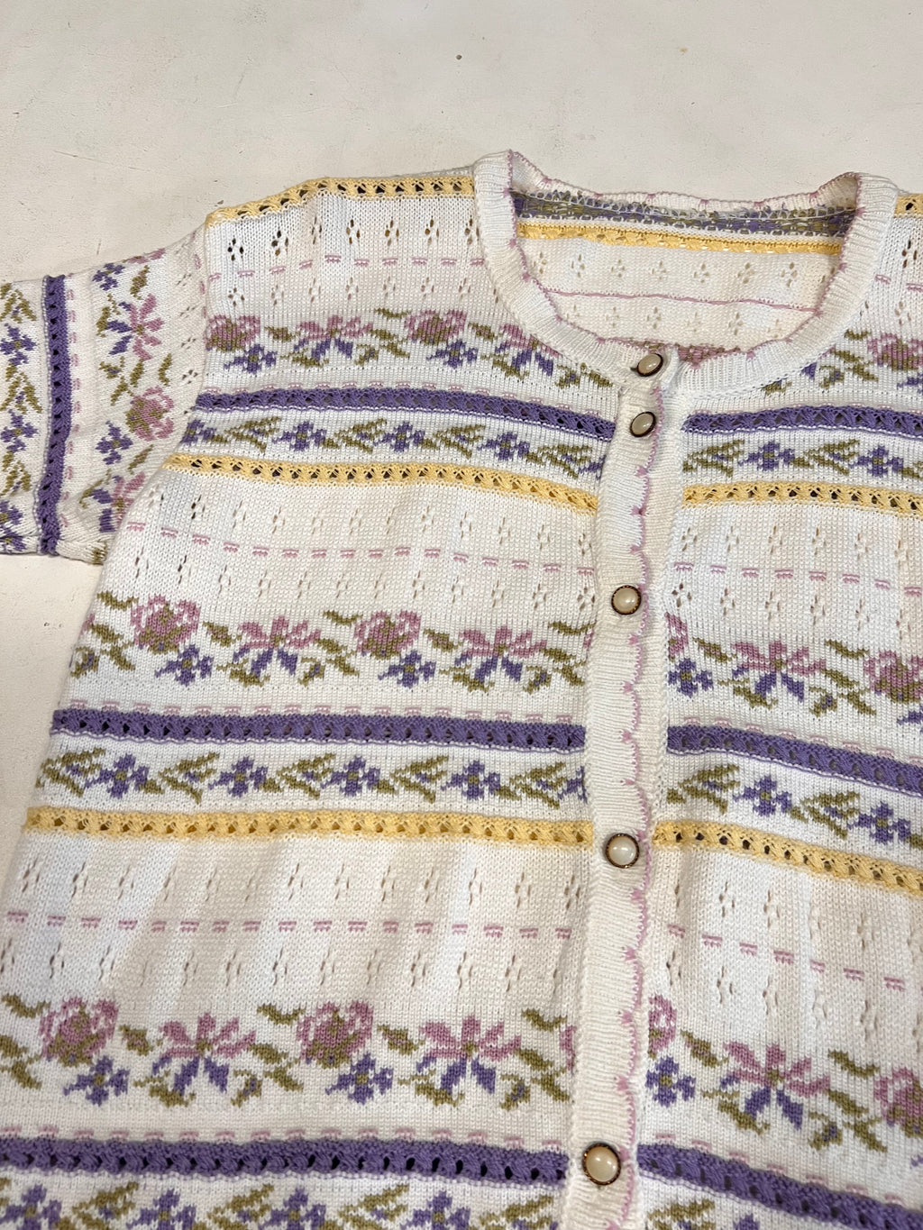 Cardigan in maglia di cotone.