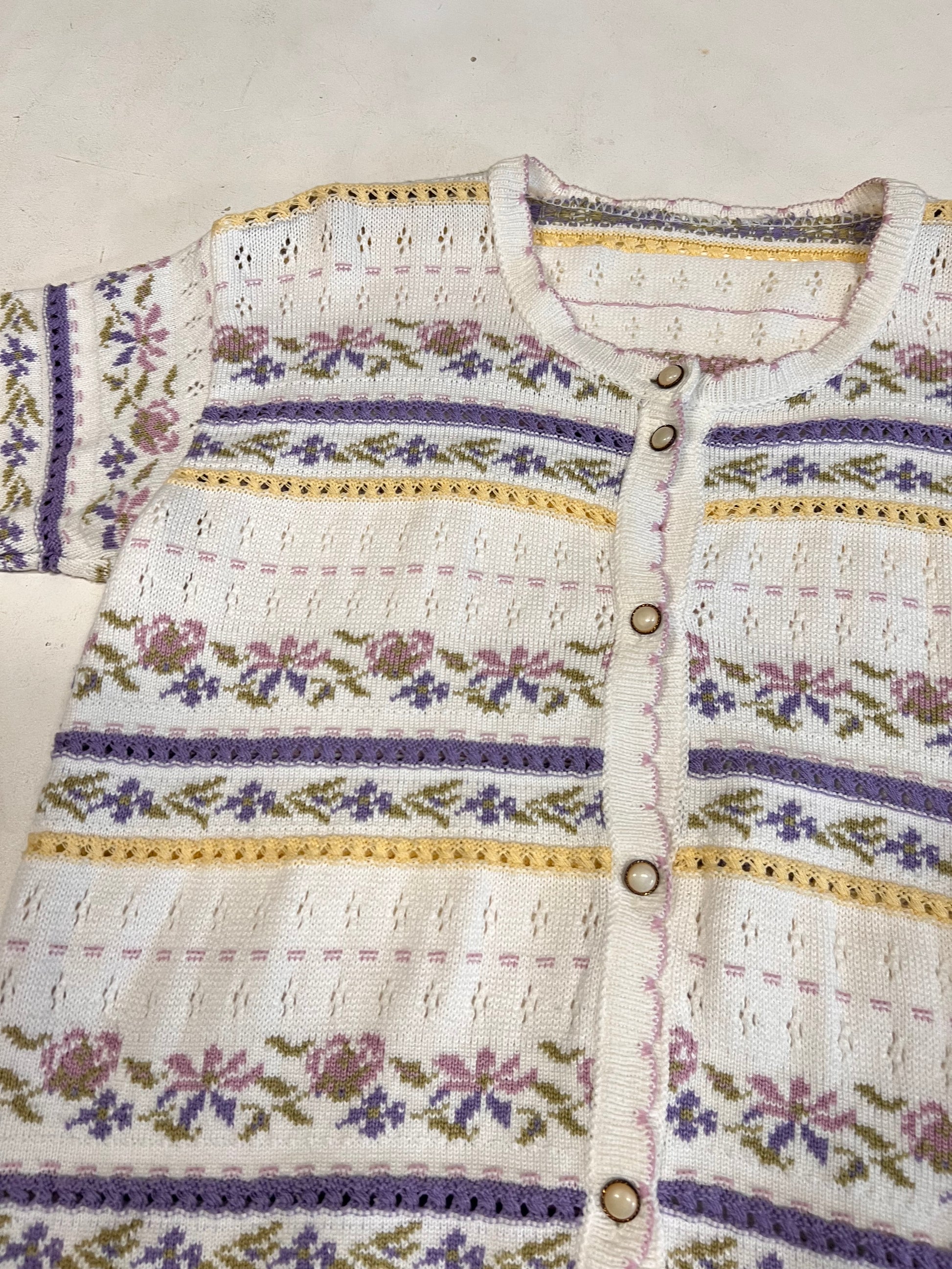 Cardigan in maglia di cotone.