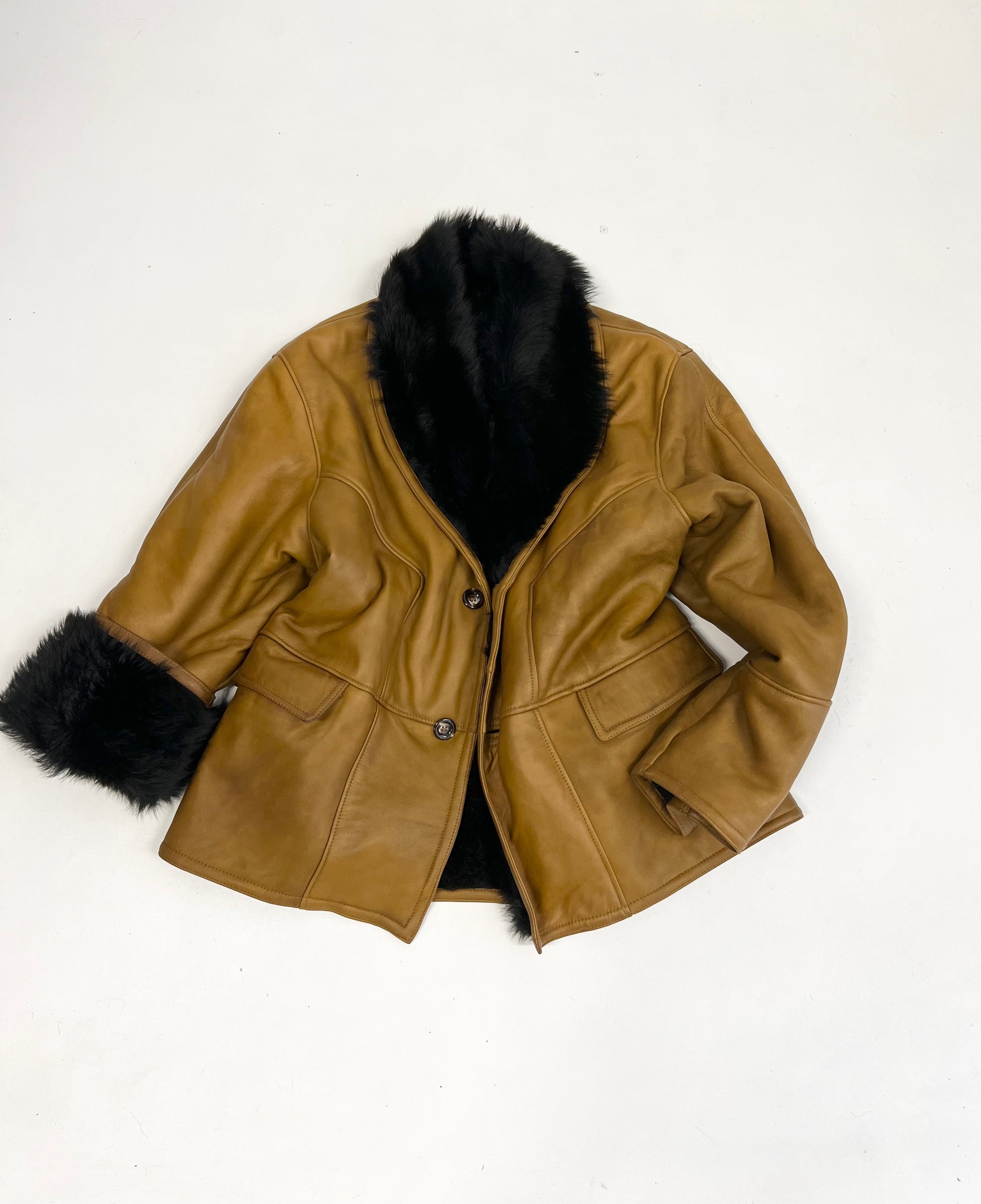 Montone Caramello/Nero anni ‘70