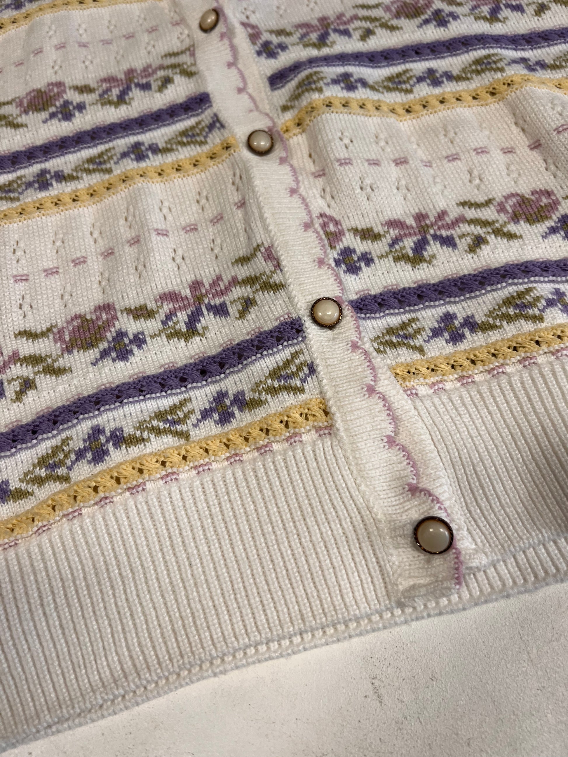 Cardigan in maglia di cotone.