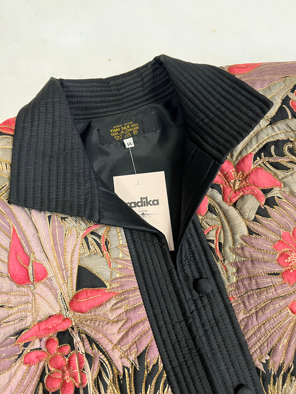 Giacca sartoriale anni ‘90 in seta Thailandese