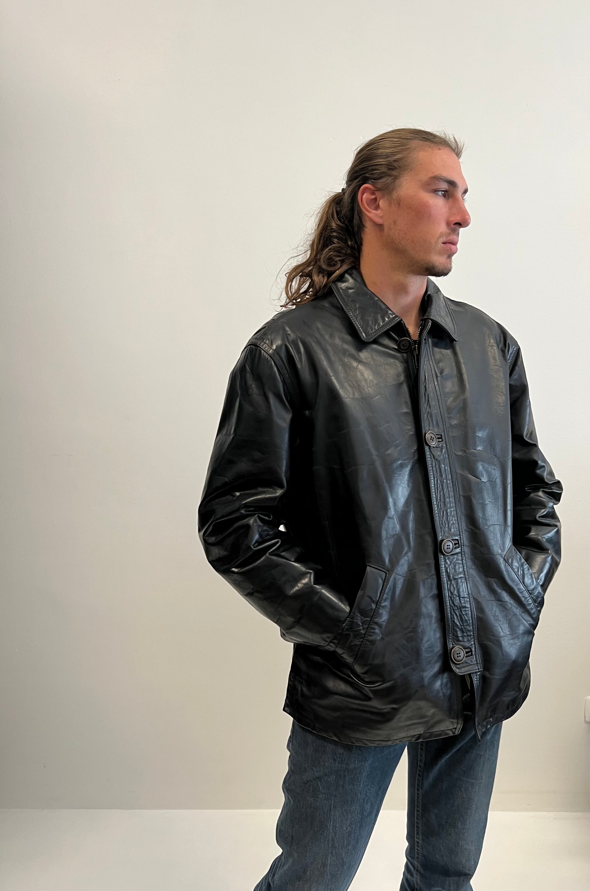 Giaccone in pelle Redburn primi 2000