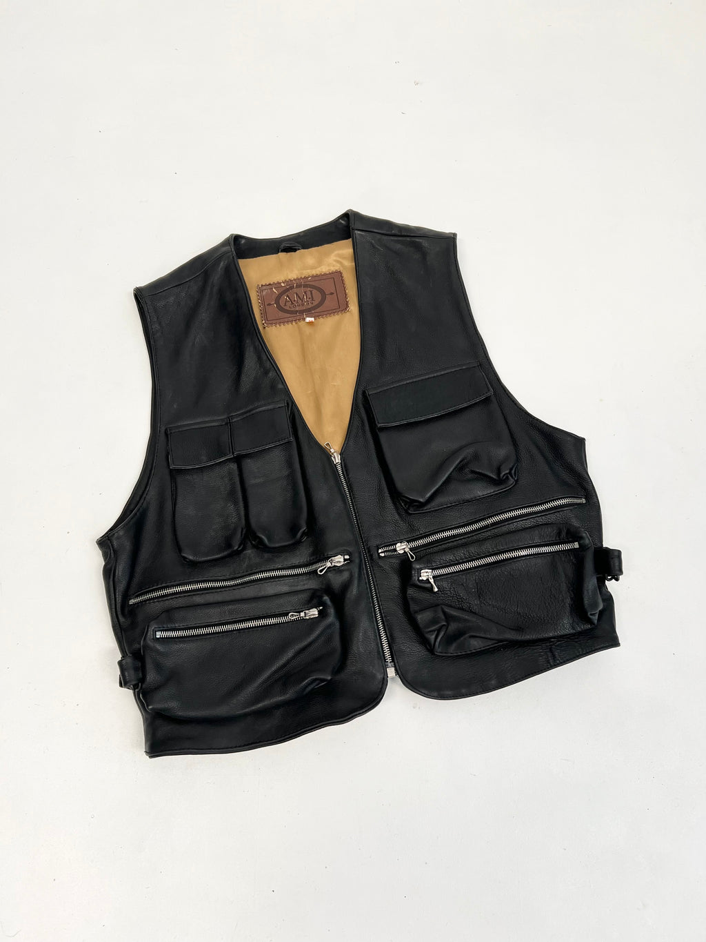 Gilet in Pelle AMI London anni ‘80