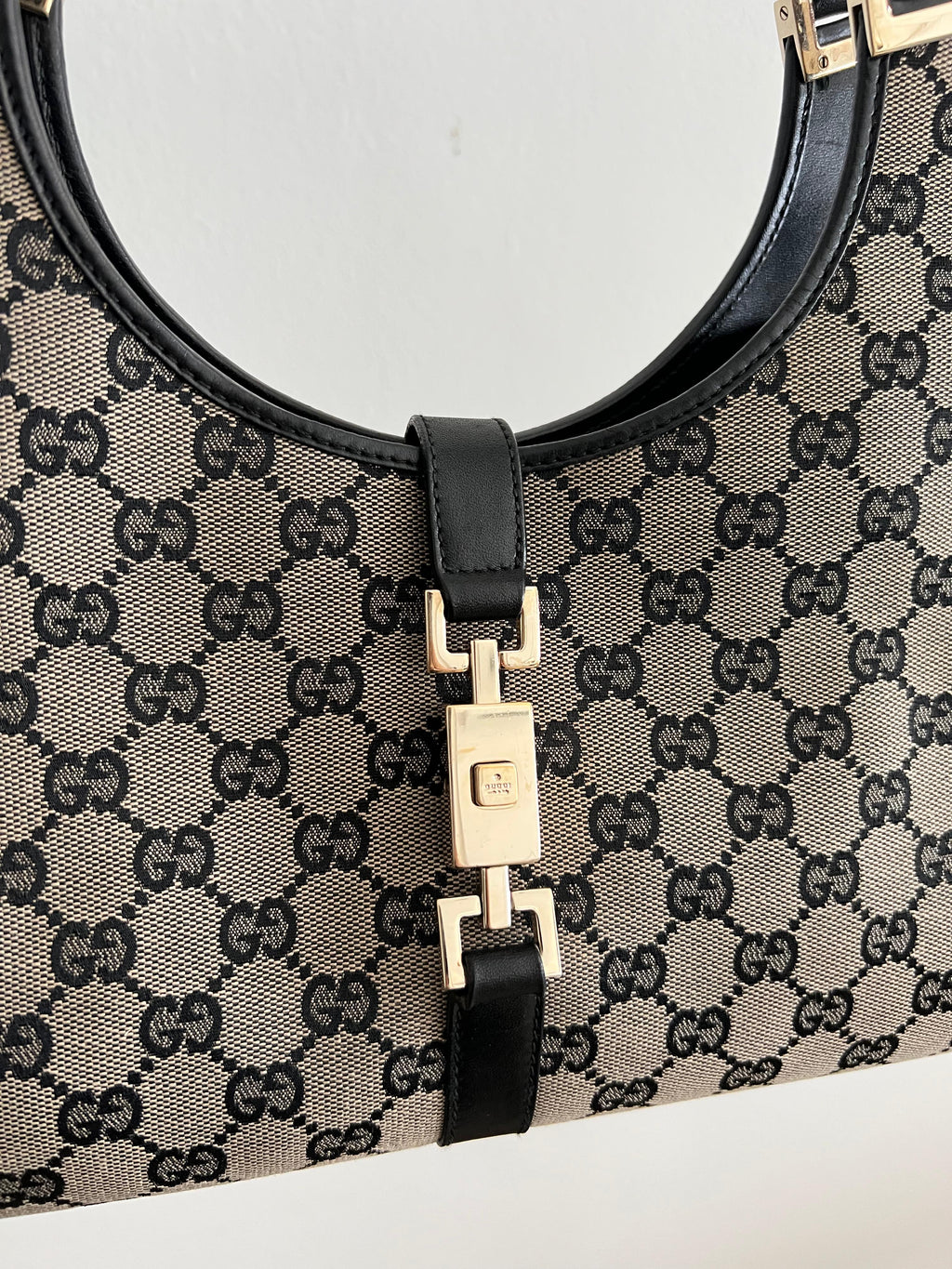 Gucci Jackie Shoulder Bag 2000 canvas GG